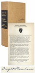 Dwight D. Eisenhower Signed D-Day Speech From the Limited Edition of Crusade in Europe